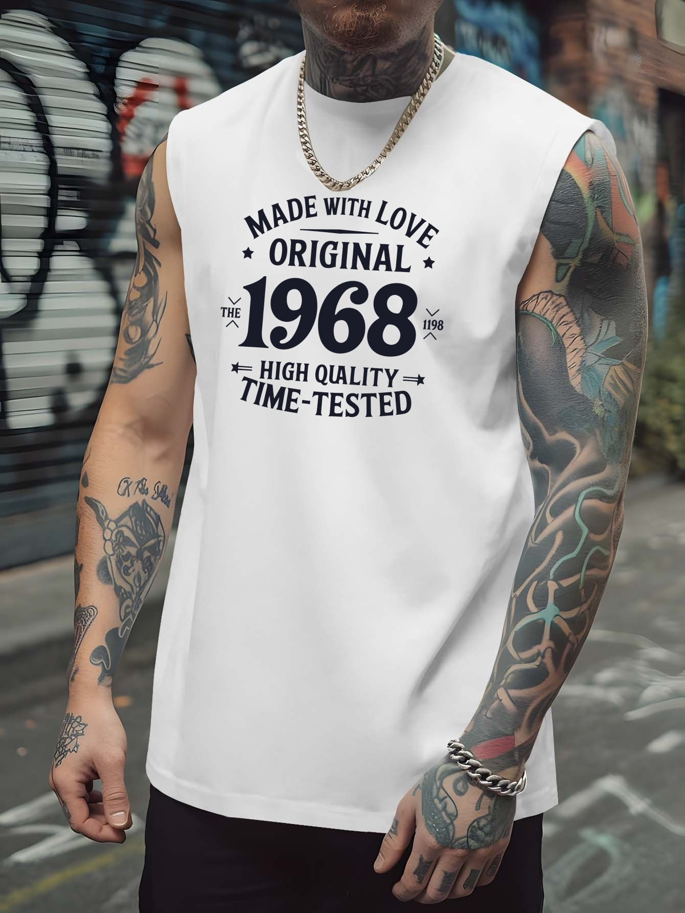 Outdoor Sports - Men's loose sports vest, summer breathable