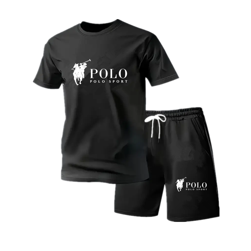 Outdoor Sports Outfit - Men's mesh round neck sports suit,