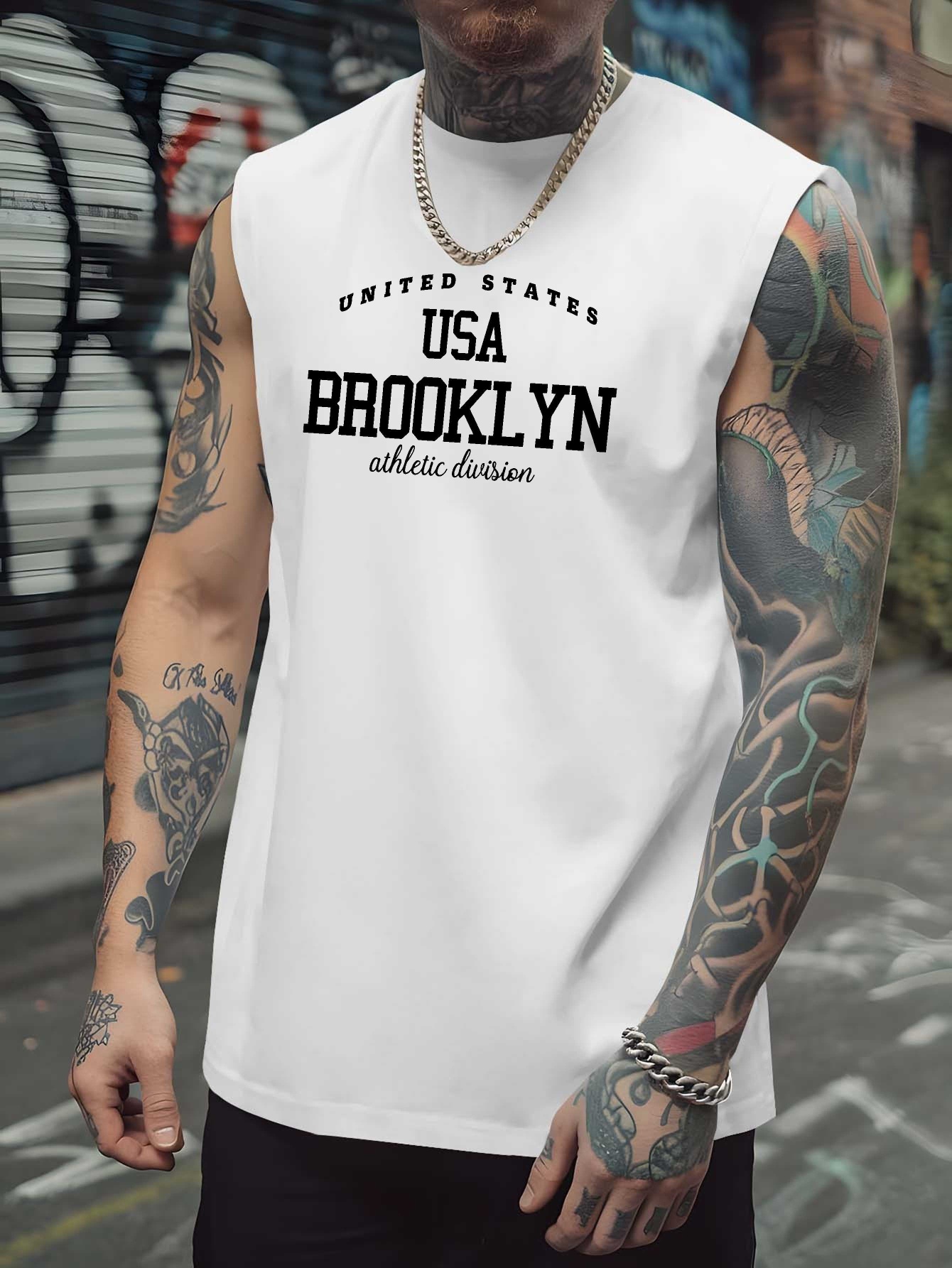 Outdoor Sports - Men's loose sports vest, summer breathable