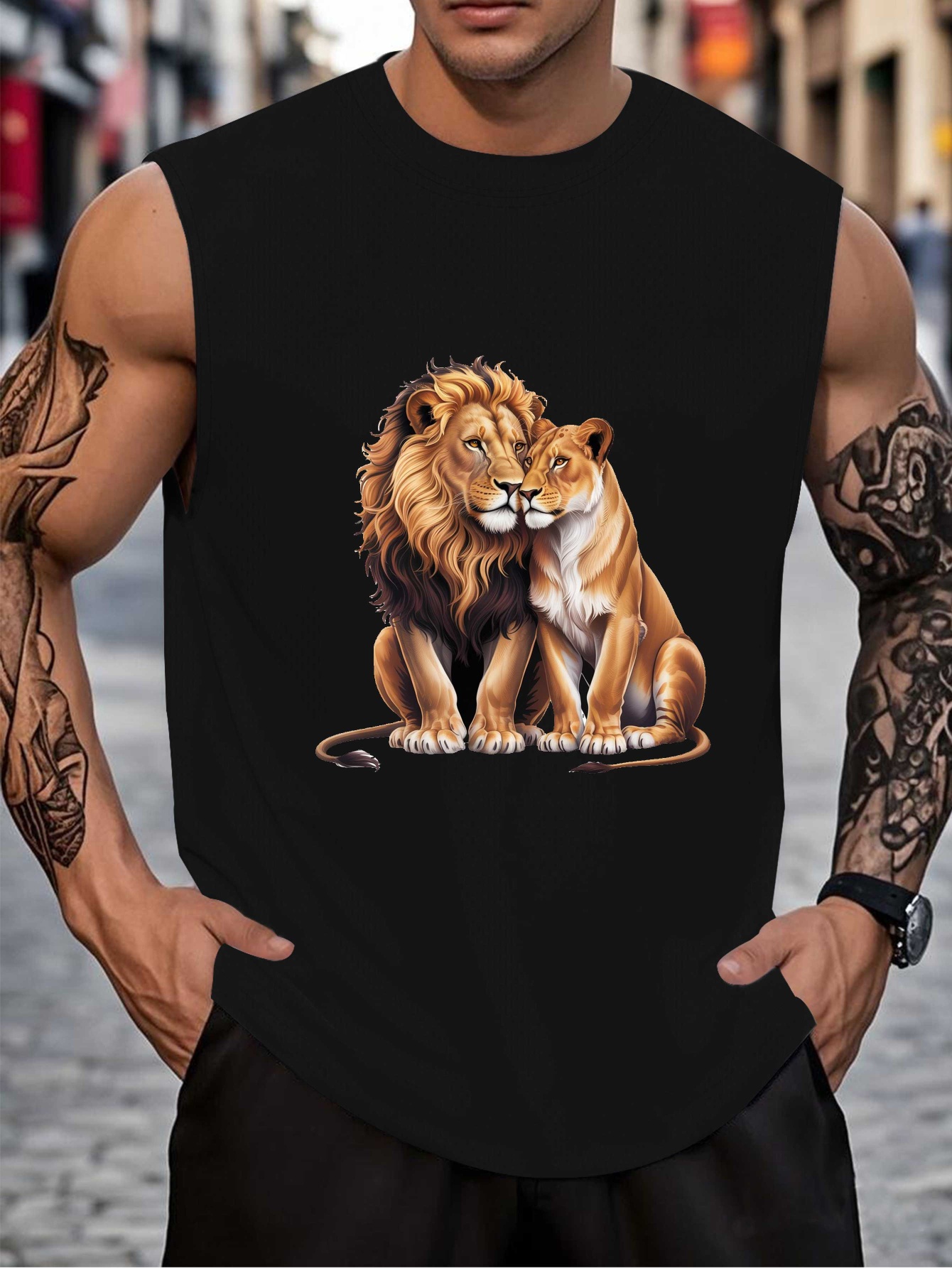 Outdoor Sports - Men's printed tank top - A
