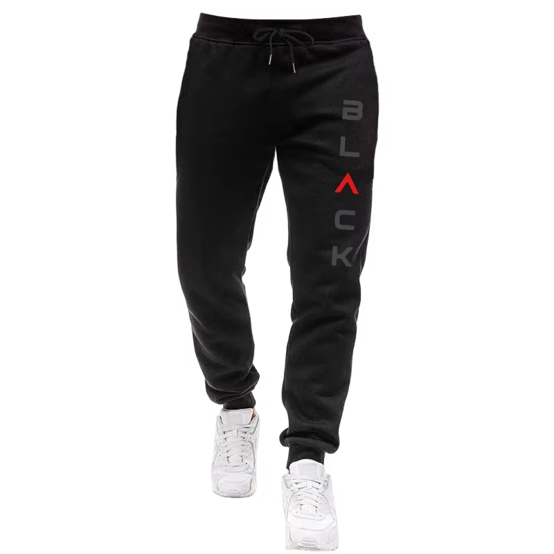 Black Letter Print Mens Tracks - Outdoor Sports Outfit recensione e prezzo