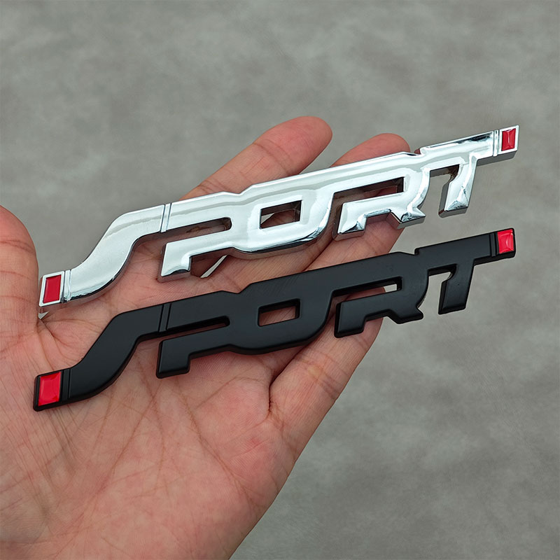 1PC Metal Chrome Black Letters - Outdoor Sport Logo recensione e prezzo