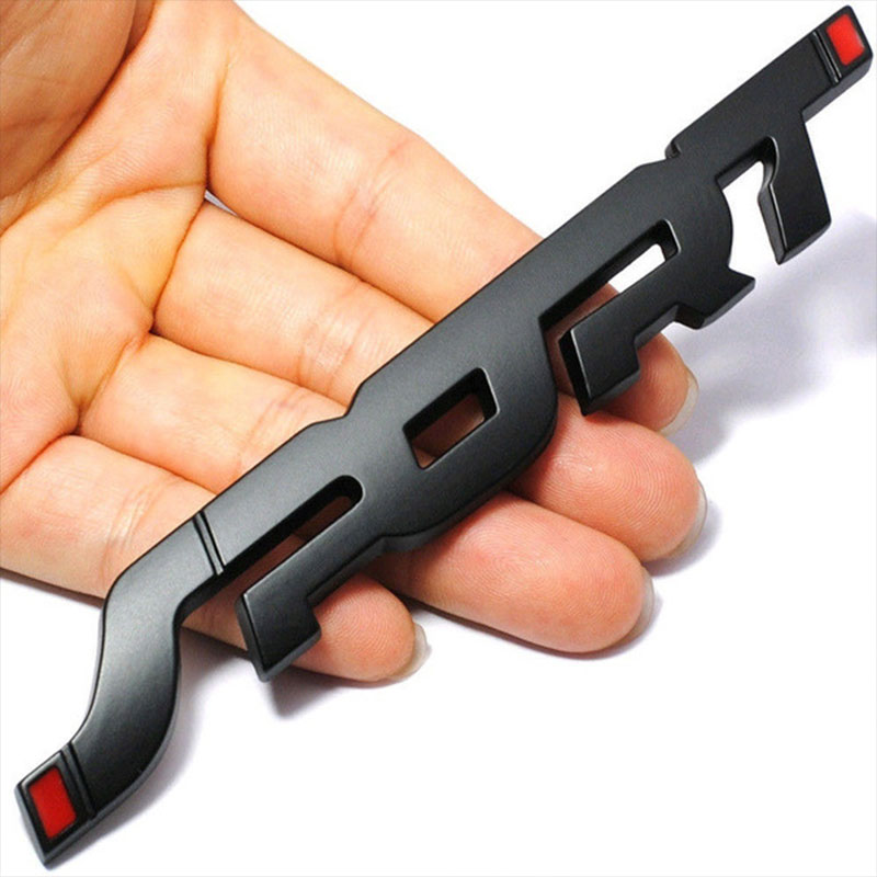 1PC Metal Chrome Black Letters - Outdoor Sport Logo recensione e prezzo