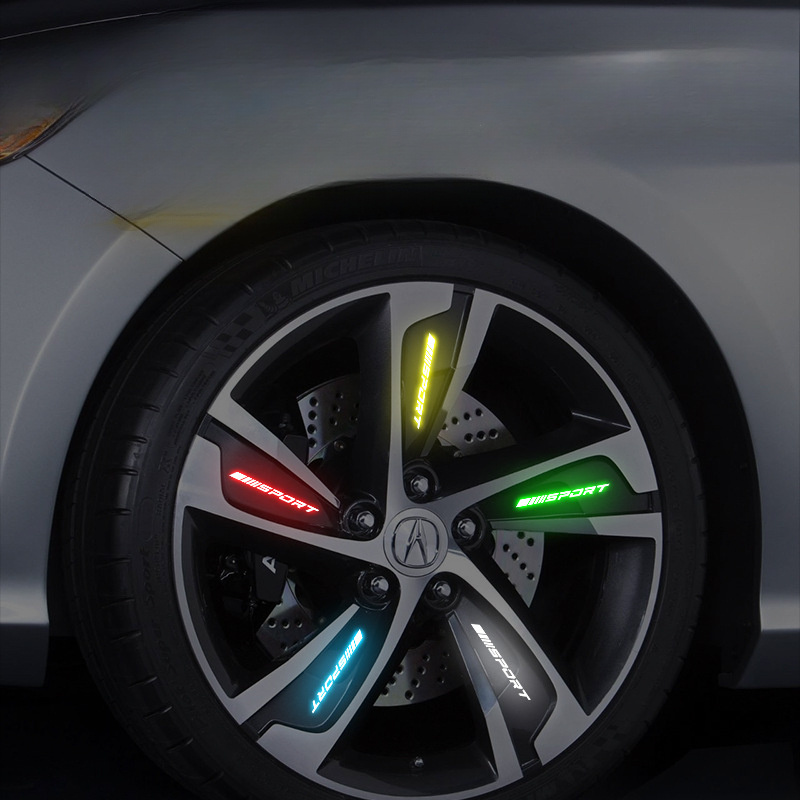 4Pcs Universal Reflective Rim  - Outdoor Sport Logo recensione e prezzo