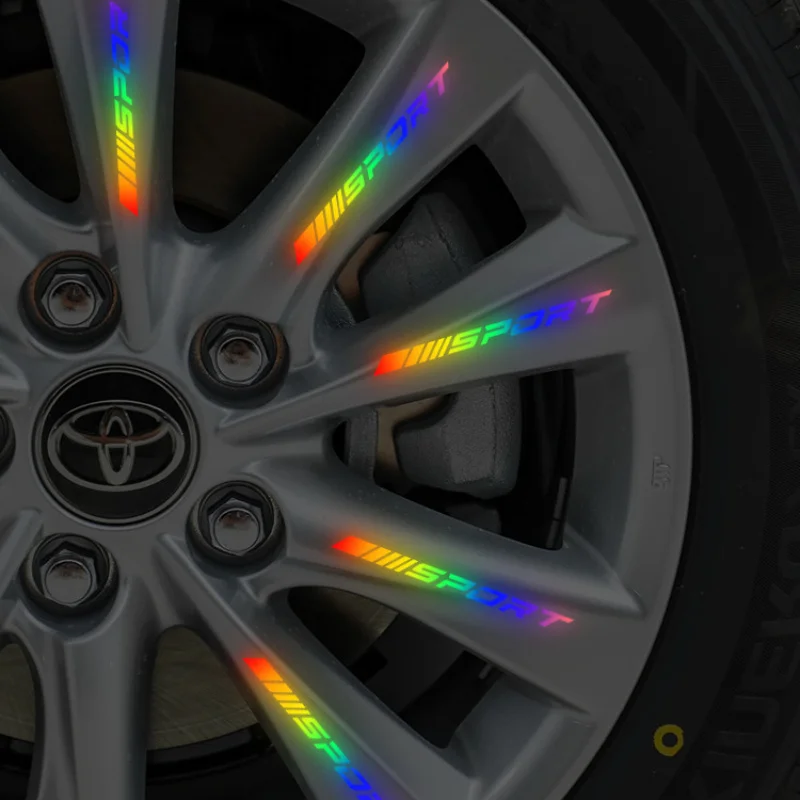 4Pcs Universal Reflective Rim  - Outdoor Sport Logo recensione e prezzo