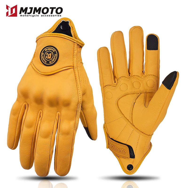MJMOTO New Yellow Retro Motorc - Horse Riding Glove recensione e prezzo