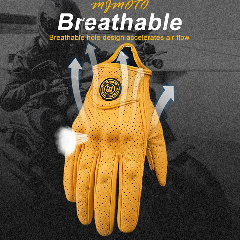 MJMOTO New Yellow Retro Motorc - Horse Riding Glove recensione e prezzo
