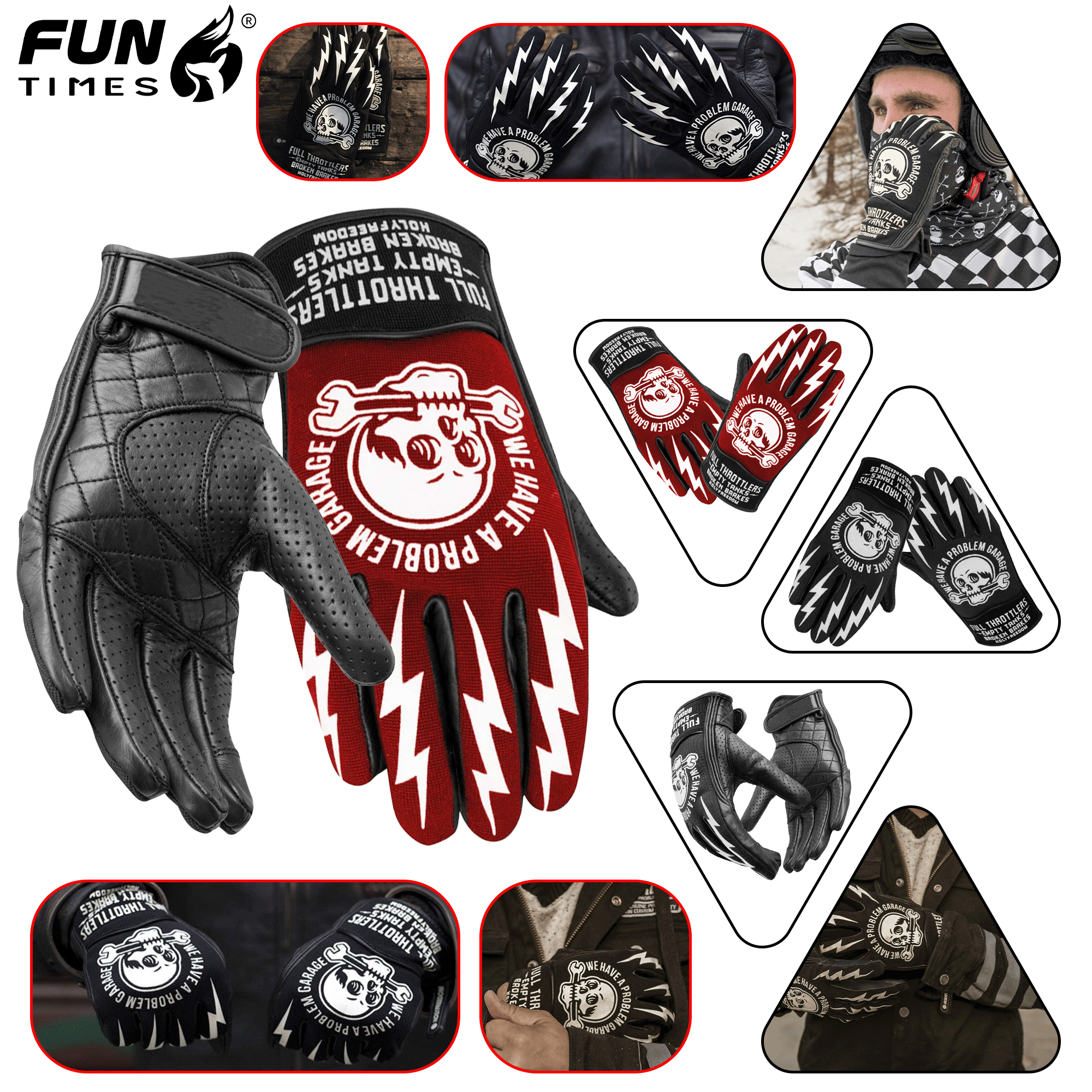 FUNTIMES Motorcycle Gloves Mot - Horse Riding Glove recensione e prezzo