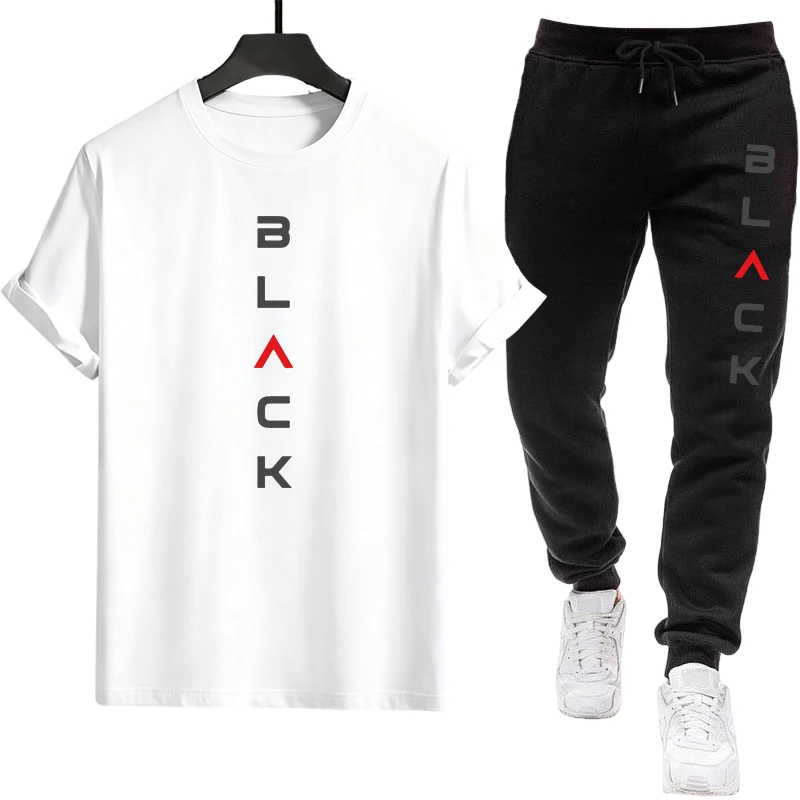 Black Letter Print Mens Tracks - Outdoor Sports Outfit recensione e prezzo