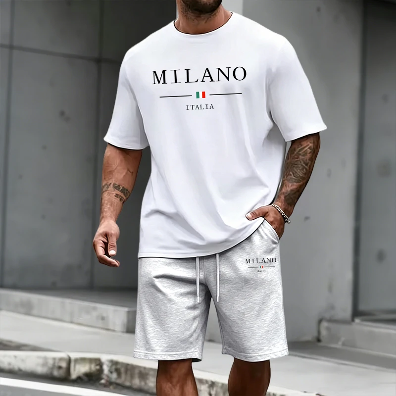 Men's Tracksuit Short Sleeve T - Outdoor Sports Outfit recensione e prezzo