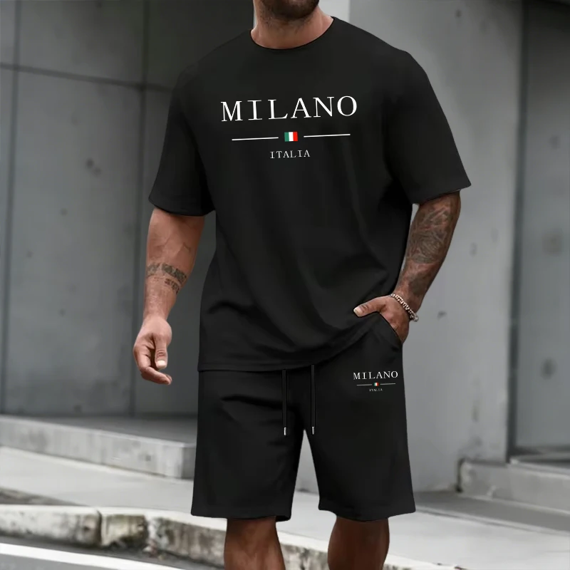 Men's Tracksuit Short Sleeve T - Outdoor Sports Outfit recensione e prezzo