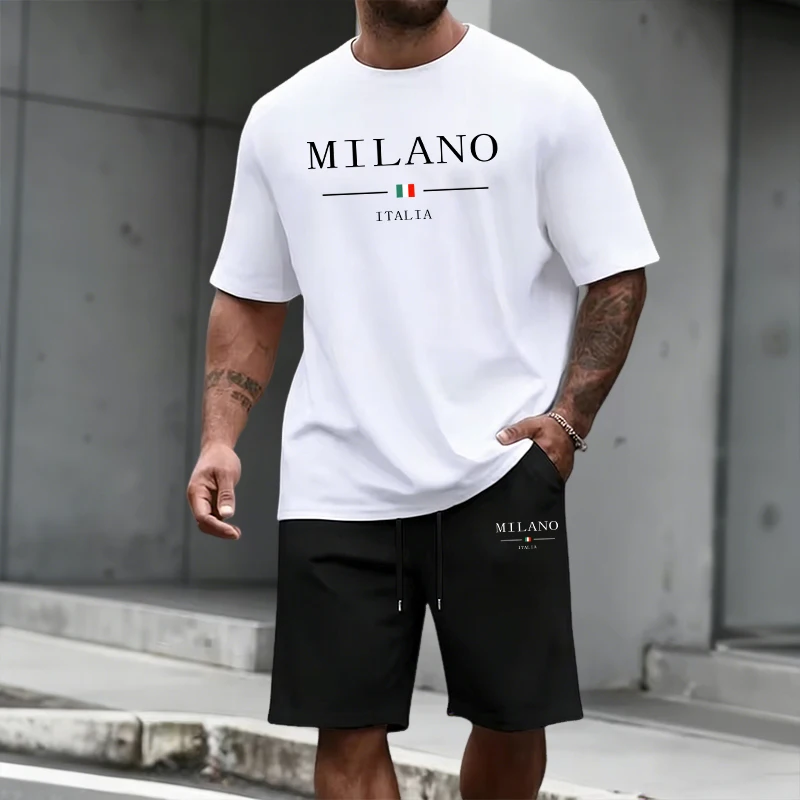 Men's Tracksuit Short Sleeve T - Outdoor Sports Outfit recensione e prezzo
