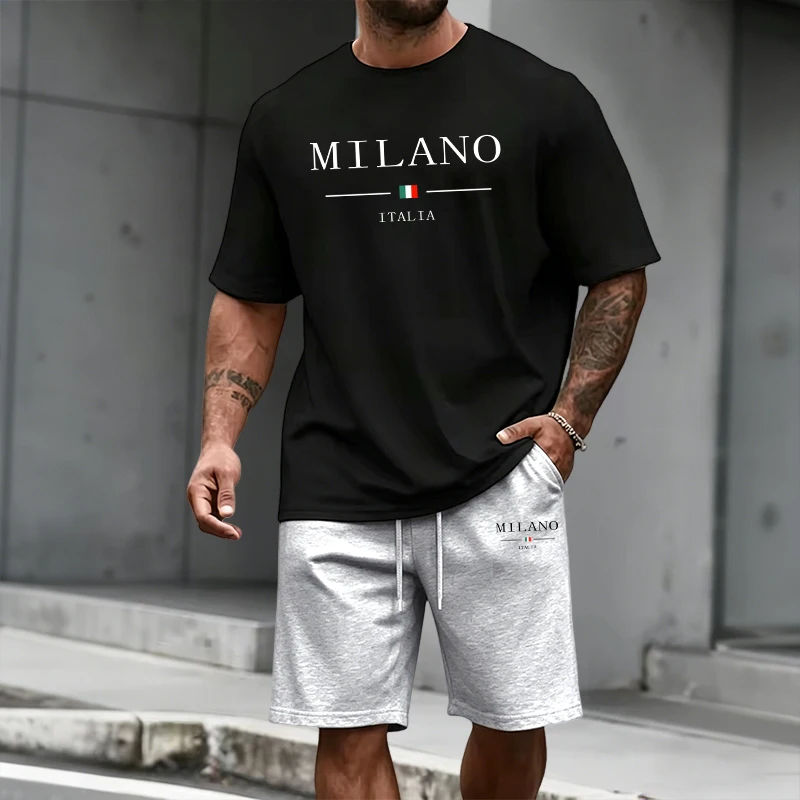 Men's Tracksuit Short Sleeve T - Outdoor Sports Outfit recensione e prezzo